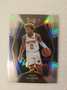 Miles McBride RC #157 Silver Prizm Premier Level Select 2021-22 Knicks - Picture 1 of 2