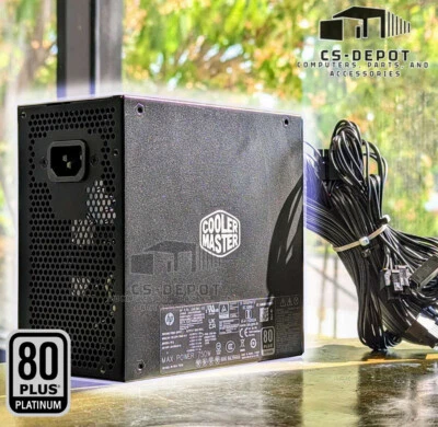 Cooler Master 750w Gaming ATX power supply PSU 80 plus Platinum certified - Image 1 of 2