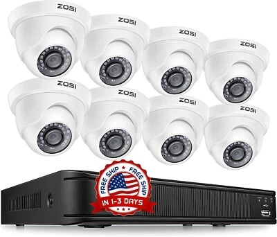 Camaras De Seguridad Para Casa Oficina Home Security Camera System 8 Cameras NEW - Image 1 of 4
