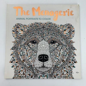 The Menagerie : Animal Portraits to Color (2016, Trade Paperback) - Bild 1 von 4