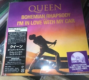 Queen Bohemian Rhapsody 7" Color Vinyl Record I'm In Love With My Car Japan Ver. - Picture 1 of 12