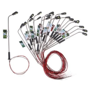 Modellismo Ferroviario 3V LED Lampioni Bianco Caldo HO 1:100 Accessori da - Foto 1 di 9
