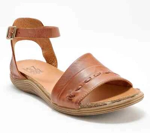 Miz Mooz Leather Ankle Strap Sandals - Marabel-Brandy-EU 41 (US 9.5-10) A642410 - Picture 1 of 6