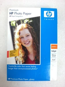 HP Premium Plus Photo Paper 4x6 Gloss 100 Sheets Inkjet New NIB - Zdjęcie 1 z 4