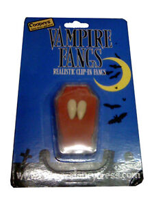 Vampire Fangs Custom Caps Dracula clip in Teeth Halloween Costume Thermal Putty