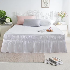 Bed Skirt Twin Size 14 inch Drop Premium Soft & Cozy 1800 Brushed Microfiber ... - Picture 1 of 7