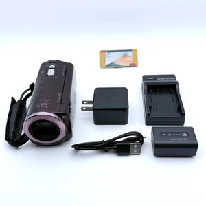 Sony Handycam HDR-CX270V Camcorder Brown w/ Battery & Charger Japan - Picture 1 of 7