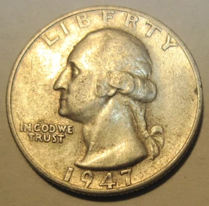 1947 S * SAN FRANCISCO * Silver WASHINGTON QUARTER * As Seen *USA Only FREE SHIP - Picture 1 of 2