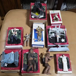 Star Wars Hallmark Andenken Weihnachtsschmuck Lot 10 abgebildet - Bild 1 von 4