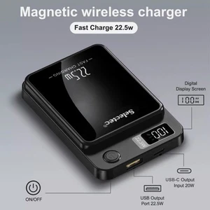 20000mAh Bezprzewodowy powerbank Magnetyczny powerbank 22,5W do iPhone 15/14/13/12 - Zdjęcie 1 z 19