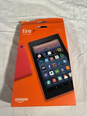 New Old Stock Orange Fire 7 Tablet. In Original Packaging. - Image 1 of 4