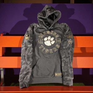 Clemson Tigers M Colosseum OHT Camo Military Hoodie Sweatshirt College Football - Picture 1 of 9