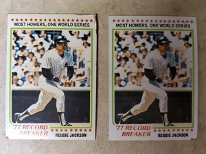 1978 Topps MLB # 7 Reggie Jackson Lot 2. - Bild 1 von 6