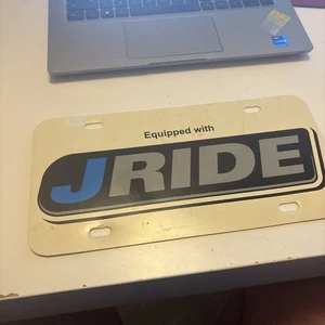 Vintage Plastic License Plate Tag Jayco J-Ride Equipped With Motorhome RV EUC - Picture 1 of 12