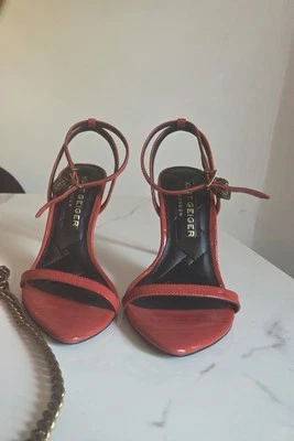 Kurt Geiger Matching Red Heels And Bag. Immaculate Condition. Used Once. - Image 1 of 4