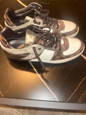 Tênis Louis Vuitton Masculino Couro Damier Vintage 2001 Tamanho 9 GO1101 Fabricado em I - Imagem 1 de 4