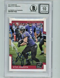 Kyle Juszczyk AUTO ROOKIE 2017 Donruss #234 Beckett BAS On-Card San Fran 49ers - Picture 1 of 2
