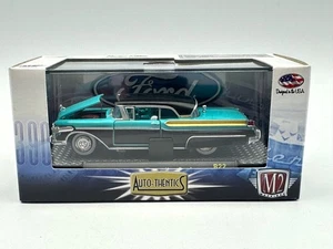 M2 Auto-Thentics 1957 Mercury Turnpike Cruiser, Teal & Black, R22, 1:64, NIB - Picture 1 of 14