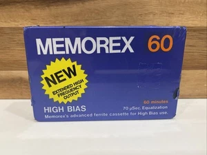 MEMOREX  HIGH BIAS  60  TYPE II    1979 USA  BLANK CASSETTE TAPE (1)   (NEW) - Picture 1 of 6