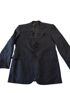 Ralph Lauren Purple Label Herren Raw? Blazer Jacke Seide schwarz Neu mit Etikett $ 1995 41 L - Bild 1 von 13