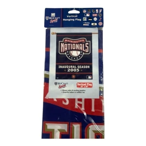 MLB Washington Nationals 27”x37” Vertical Hanging Logo Flag Wincraft Sports NOS - Picture 1 of 4