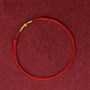 Handgemachtes Armband aus rotem Seil, Glücksbändchen für Frauen und Männer - Bild 1 von 22