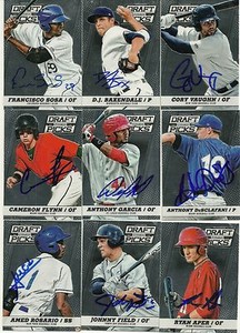 2013 Panini Prizim CORY VAUGHN Signed Card METS rc auto SAN DIEGO ST AZTECS
