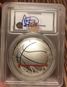 2020 P $1 PCGS PR70DCAM FDOI HOF Private Collection Artis Gilmore Auto 1/50 ๐ฅ - Picture 1 of 3