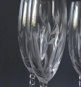 6 flûtes à champagne cristal d' Arques modèle FLAMEPI - Picture 1 of 4