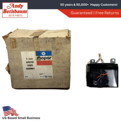 1974-1978 Chrysler Newport New Yorker C-Body Instrument Panel Clock 3592702 NOS - Image 1 of 4