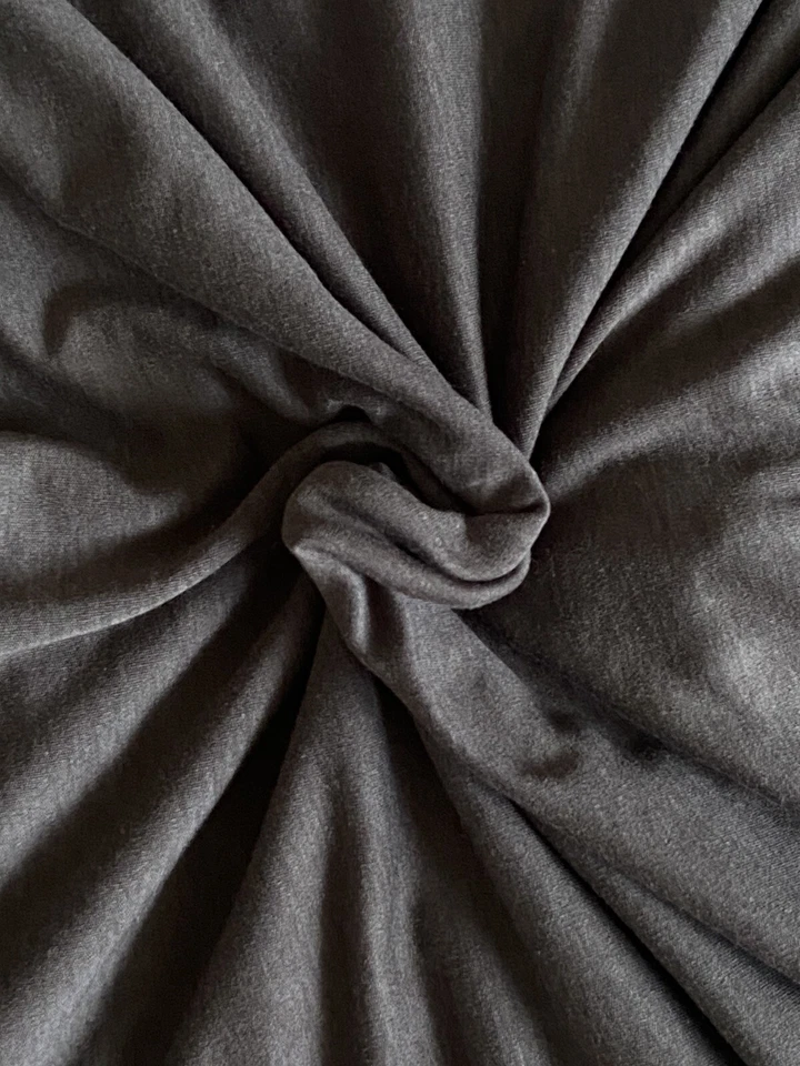 Tencel Organic Cotton Jersey (65 in. wide) Color Raven Gray - BY THE YARD - Image 1 of 3