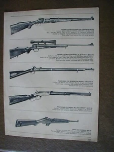 1969 Foreign Rifles Navy Arms, Erma, Stoeger, Sako 2 side Vintage PRINT AD 64347 - Picture 1 of 2