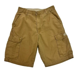 Wrangler Cargo Shorts Brown Mens 29W 10L 100% Cotton Zip Fly - Picture 1 of 10