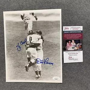Yogi Berra & Don Larsen Perfect Game 10/8/56 Dual signiertes Auto 8x10 Foto JSA - Bild 1 von 7