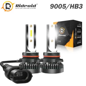 Mini 9005 kit de conversión de faros LED bombillas 1600W 380000LM haz alto/bajo 6000K - Imagen 1 de 11