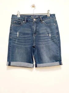 KATIES Size 8 BNWOT Mid Rise 'Bermuda' Denim Shorts PC. - Picture 1 of 4