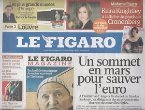 The Figaro No 20687 05/02/2011 Crise IN Gypte / Ingushetia Flag Case /Mosquito/ - Picture 1 of 1