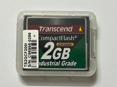 TS2GCF200I Transcend 2GB CompactFlash Card CF CF200i Industrial Grade 200x 200i - Image 1 of 4