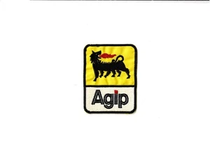 Vintage Agip Oils Cloth Patch Badge Motorcycle Auto Racing - Picture 1 of 1