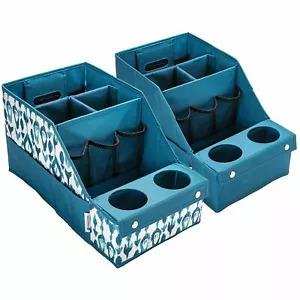 2 Pk - Car Auto Seat Storage Box Caddy Organizer Cup Holder Set (Elija el color) - Imagen 1 de 30