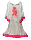 Kaftan Dress Ladies Embroidery Beach Plussize Top Shirt Women Caftan Tunic Dress