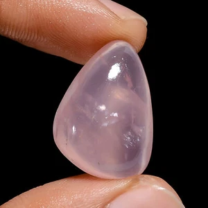 Natural Rose Quartz Fancy Shape Cabochon Loose Gemstone 21 Ct 21X15X8 mm OA-8997 - Picture 1 of 5