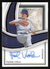 2023 Panini Immaculate Frank Viola Shadowbox Signatures On-Card Auto #'d /99