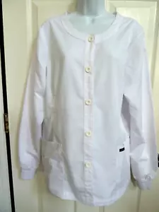 *SANIBEL SCRUBS Medical/Dental Jacket Lab Coat White Size XL* - Picture 1 of 5