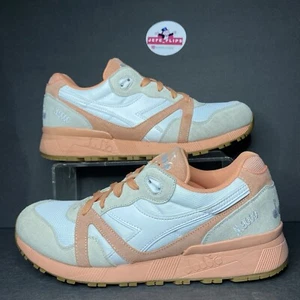 Diadora N9000 Sail Peach Suede Running Sneakers Men’s - Sz 10 - Picture 1 of 10