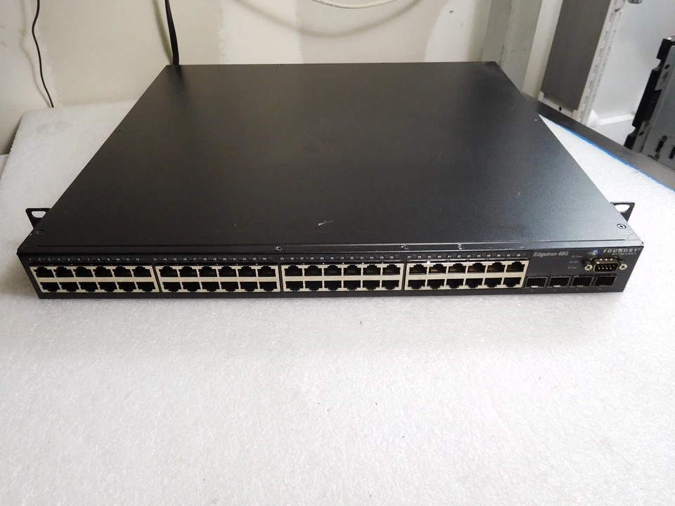 Foundry Networks EdgeIron 48G EIF48G 48-ports Gigabit Switch #TQ603 - Image 1 of 4
