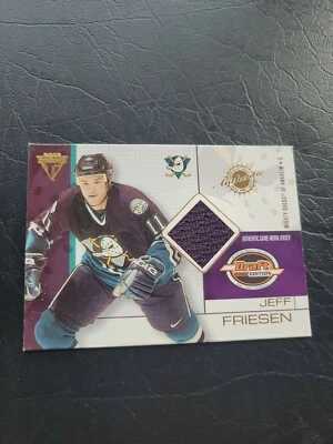 2001-02 Private Stock Titanium Draft Edition JEFF FRIESEN Game Worn Patch #1 - Image 1 of 4
