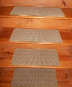 14 Step 10'' x 24'' + 2 Landing + 1 Runner Stair Treads Heat Set Nylon - Picture 1 of 6