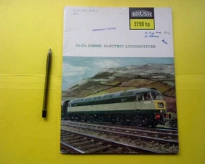 Co-Co- Diesel, 1962 BRUSH 2750 Hp. Locomotive  model / specs, 30 page sales book - Bild 1 von 11