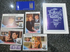 1986 Royal Wedding ST VINCENT STAMP BOOK PLUS OTHERS BUNDLE - Picture 1 of 3